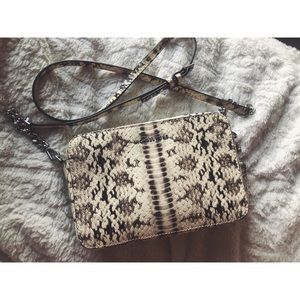 MK Ginny Snakeskin Embossed Crossbody